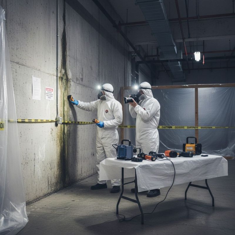 Local Mold Mitigation pros at work